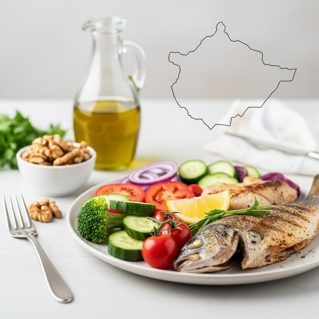 رژیم غذایی سالم شامل ماهی و سبزیجات برای درمان کبد چرب - دکتر محبوبی فوق تخصص گوارش بوشهر